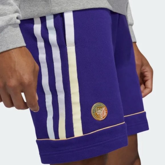 Adidas HB6765 Basketball DONOVAN MITCHELL SHORTS Team College Purple ( 2XL ) - Picture 1 of 2